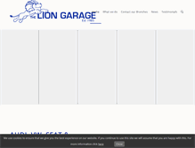 Tablet Screenshot of liongarage.co.uk